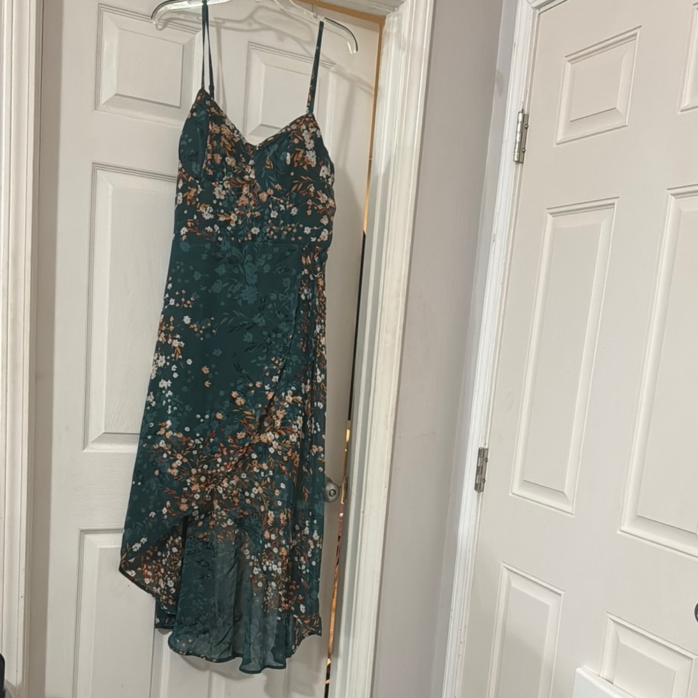 Floral Green Dress